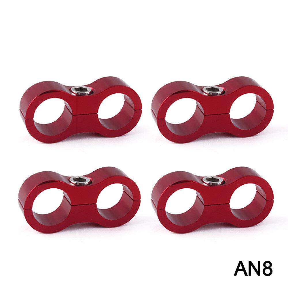 AN8 Hose Separator Clamp Hose Fitting Connector for Oil/Fuel Hose Line 8AN Q