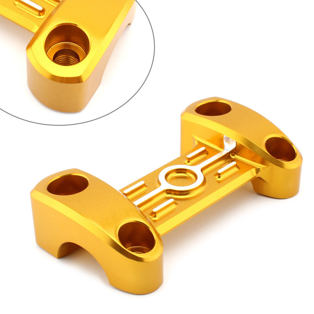 Gold CNC Handlebar Risers Top Cover Mounts Clamp for BMW R NINE T R9T Scrambler Q