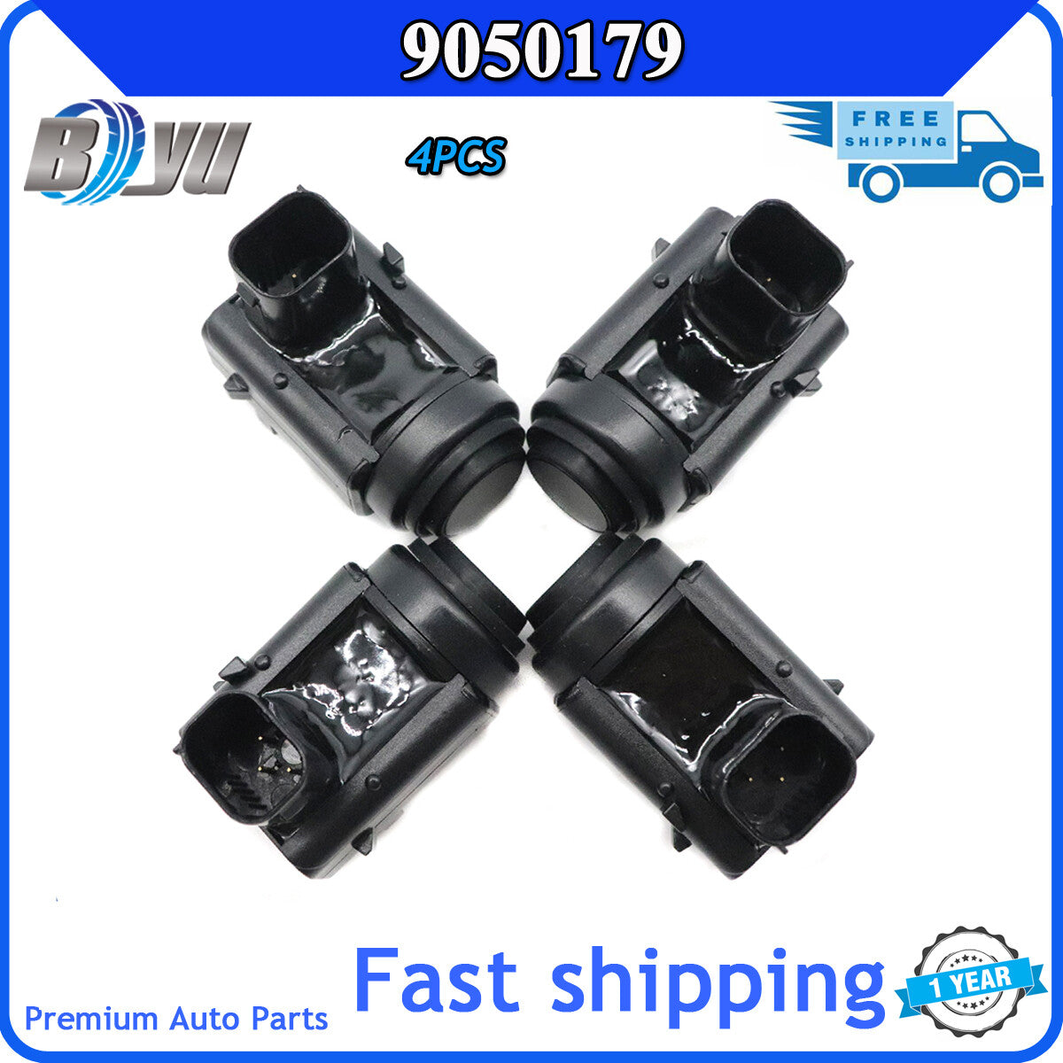Suitable for Cadillac 905 - 0179 4-piece set: Auxiliary bumper, reverse PDC parking sensor 9050179 Q