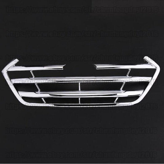 Chrome Front Mesh Grille Grill Grille Covers Trim for Hyundai for Tucson 2015-2020