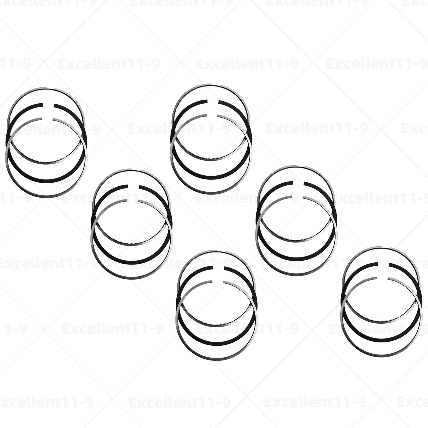 6-piece piston ring set, Φ83.01 mm, #059198151P, suitable for Audi A5 Q5 and Diesel 3.0T. n