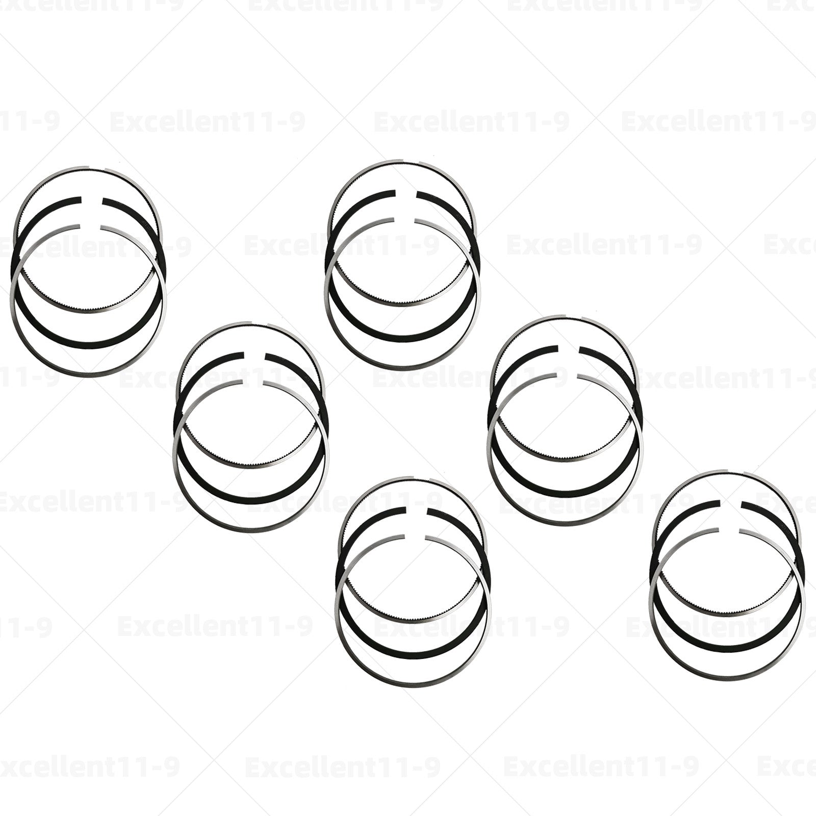 6-piece piston ring set, Φ83.01 mm, #059198151P, suitable for Audi A5 Q5 and Diesel 3.0T. n
