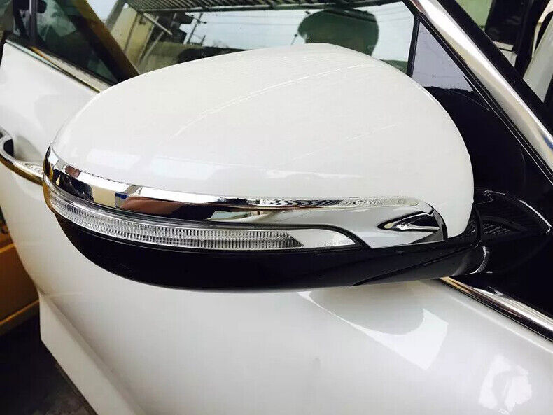 for Kia Sorento 16-2020 Chrome Rear View Side Door Mirror Strip Cover Trim 2PCS