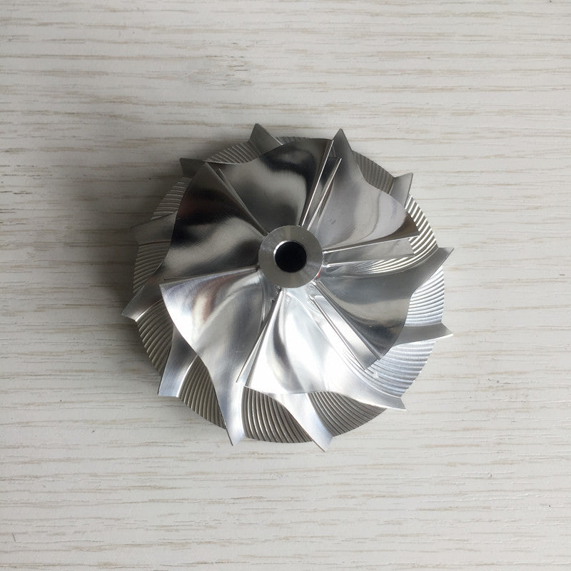 T04E 53.87/76.07mm 448048-0004 6+6 blade performance billet compressor wheel