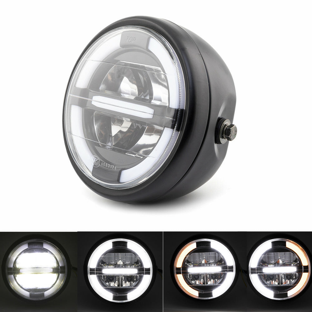 7LED Front Projector Hi-Lo Headlight DRL Light Aperture Headlamp for Honda Q