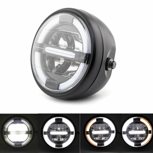 7LED Front Projector Hi-Lo Headlight DRL Light Aperture Headlamp for Honda Q