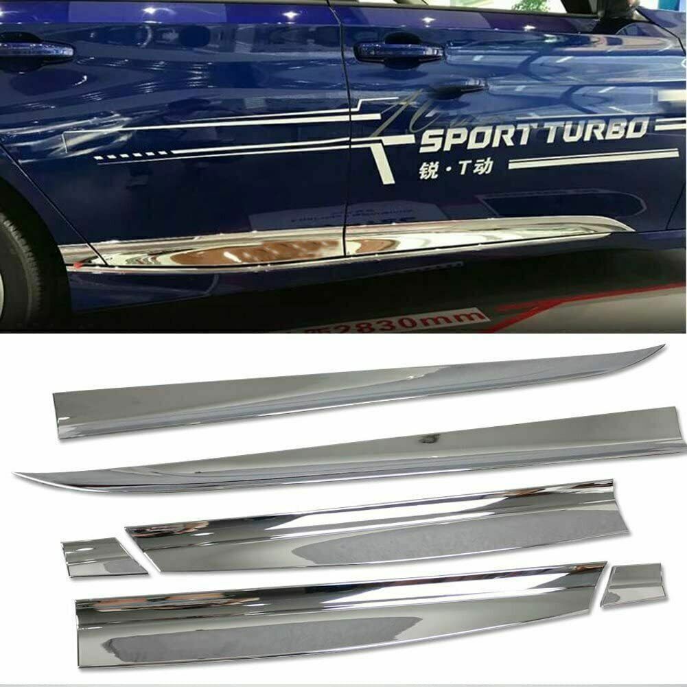 Fits for Honda 10th Accord 2018 2019 2020 Side Molding Door Guard Cover Trim 6X