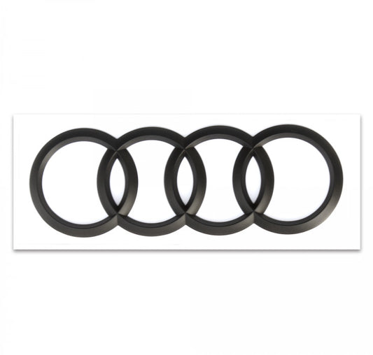 for Audi Q7 Badge Ring Logo Sticker Rear Boot Trunk Badge Matte Black 2010 - 2015