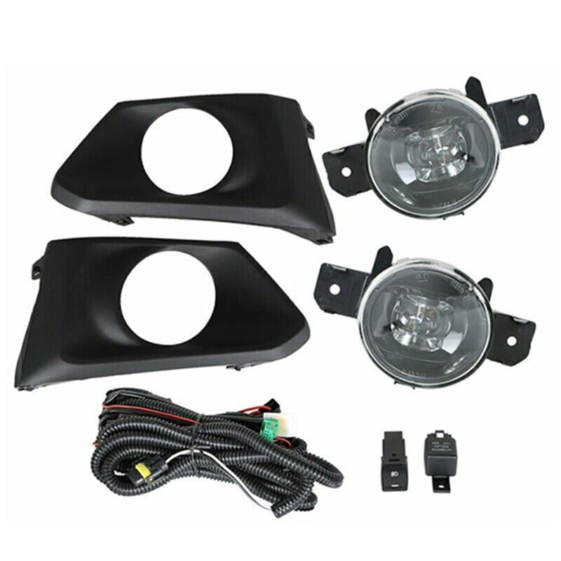 For Altima 2019-2021 1 Set LED Fog Lights Bumper Lamps Wiring Switch Kits v