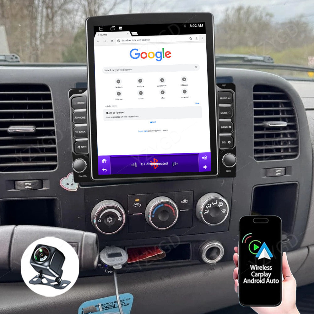 Carplay Car Radio for GMC for sierra 1500 2500 3500 2007-2013 Stereo GPS Navi Screen