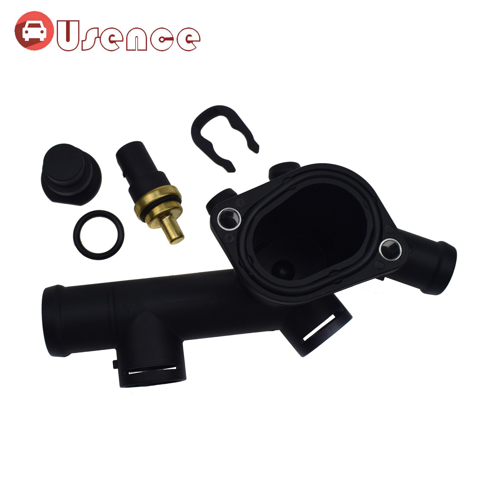 Coolant Flange Hose W/ Coolant Temperature Sensor for VW Beetle 2.0L 06A121132C