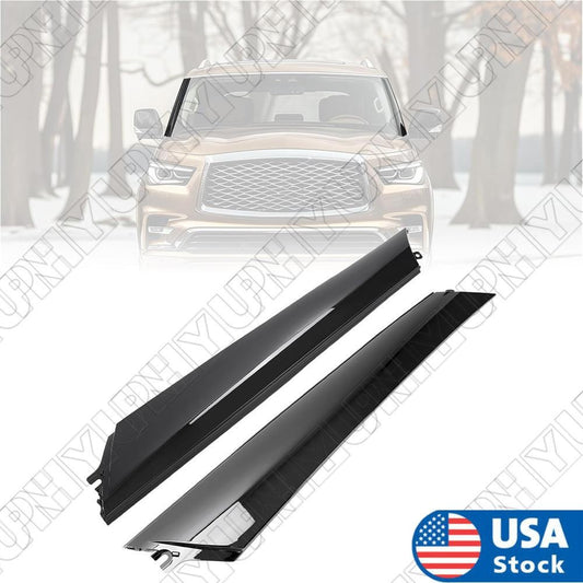 2PCS Windshield Trim Pillar Molding for Infiniti QX56 QX80 for Nissan Armada 2011-22