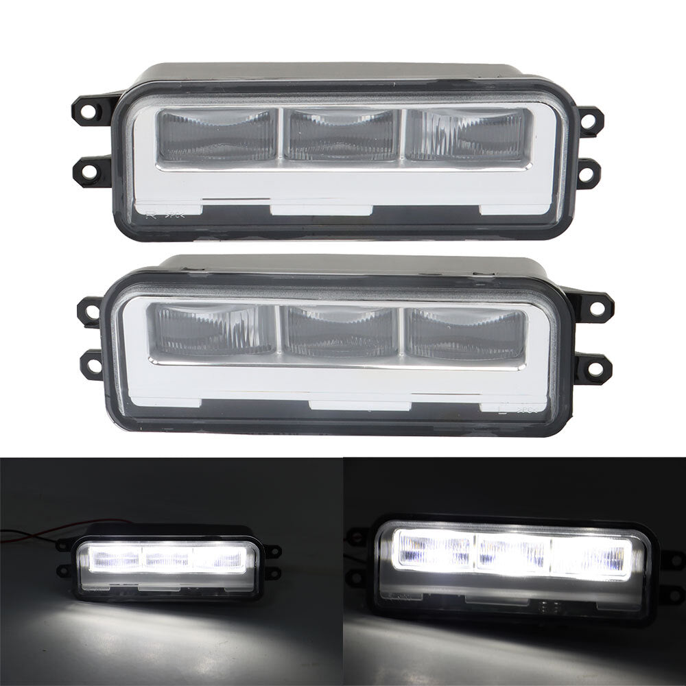 Transparent LED fog light kit for left and right front fog lights, suitable for 2022-2024 Tundra models. n