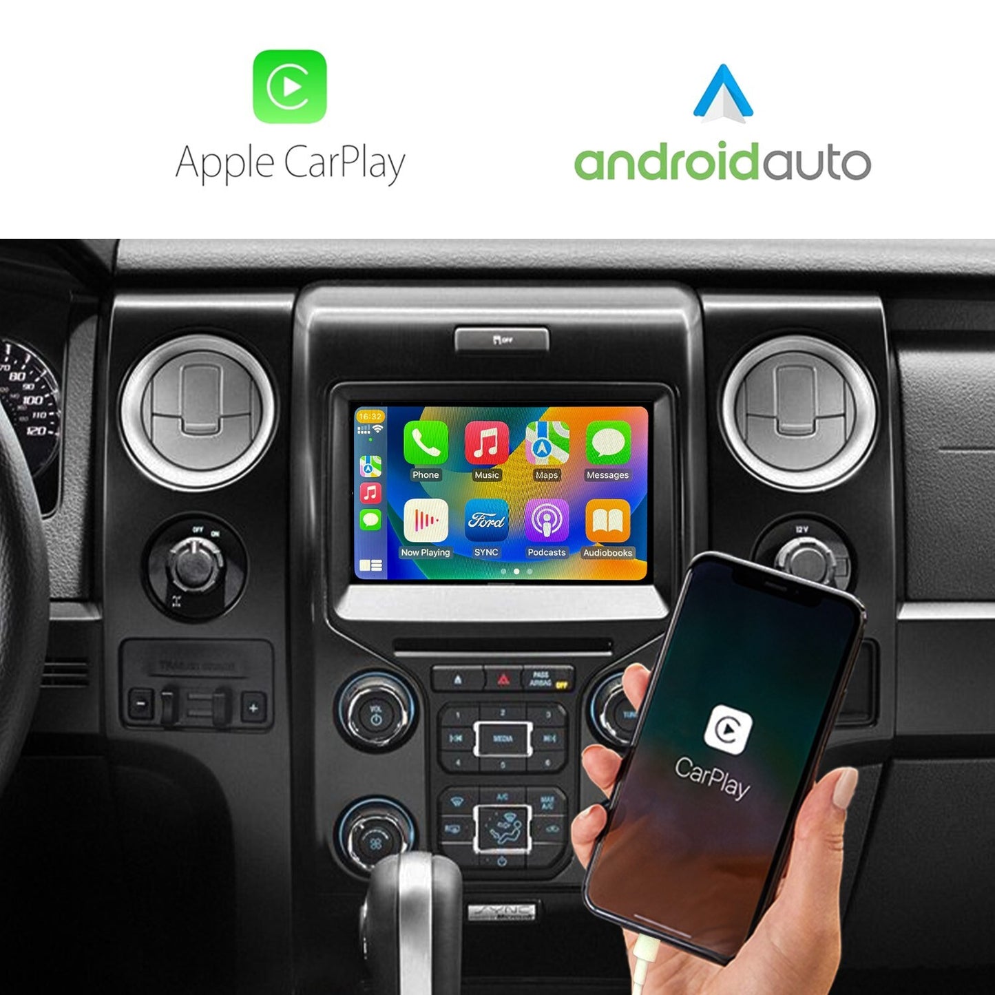 SYNC1 to SYNC3 Upgrade for Ford F150 2013-2014 4' to 8' w/Carplay Navi