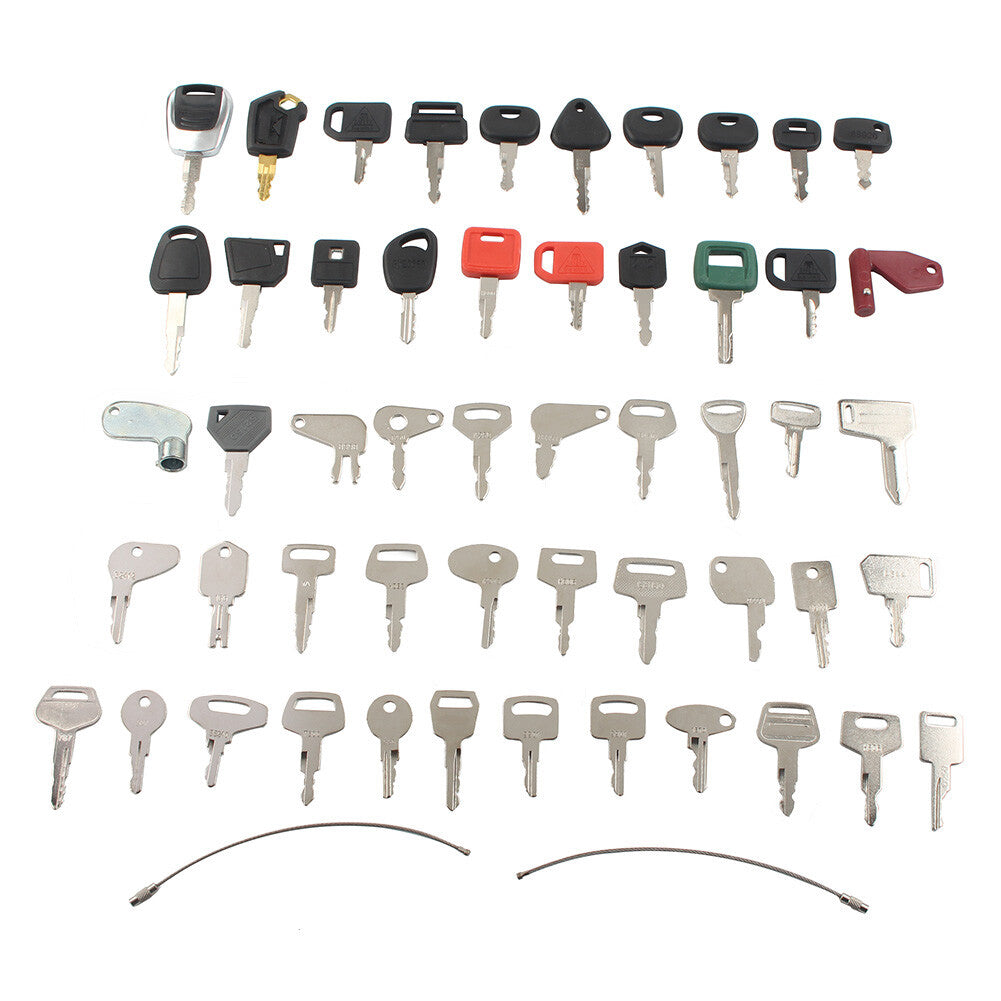 Heavy Equipment Key Set Keys Fit Bobcat For Caterpillar Fit for Volvo For JLG 52PCS
