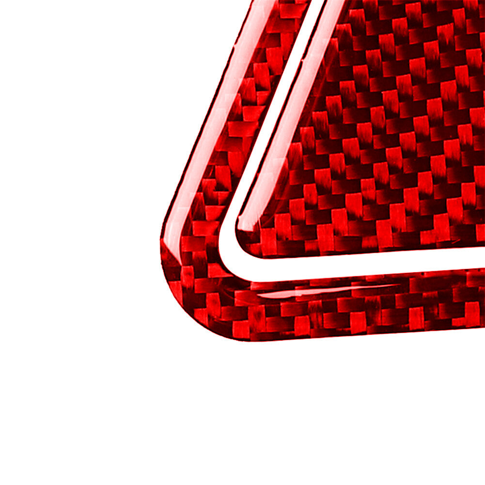 Red carbon fiber ashtray rear door trim for Audi A6 A7 2012-2018