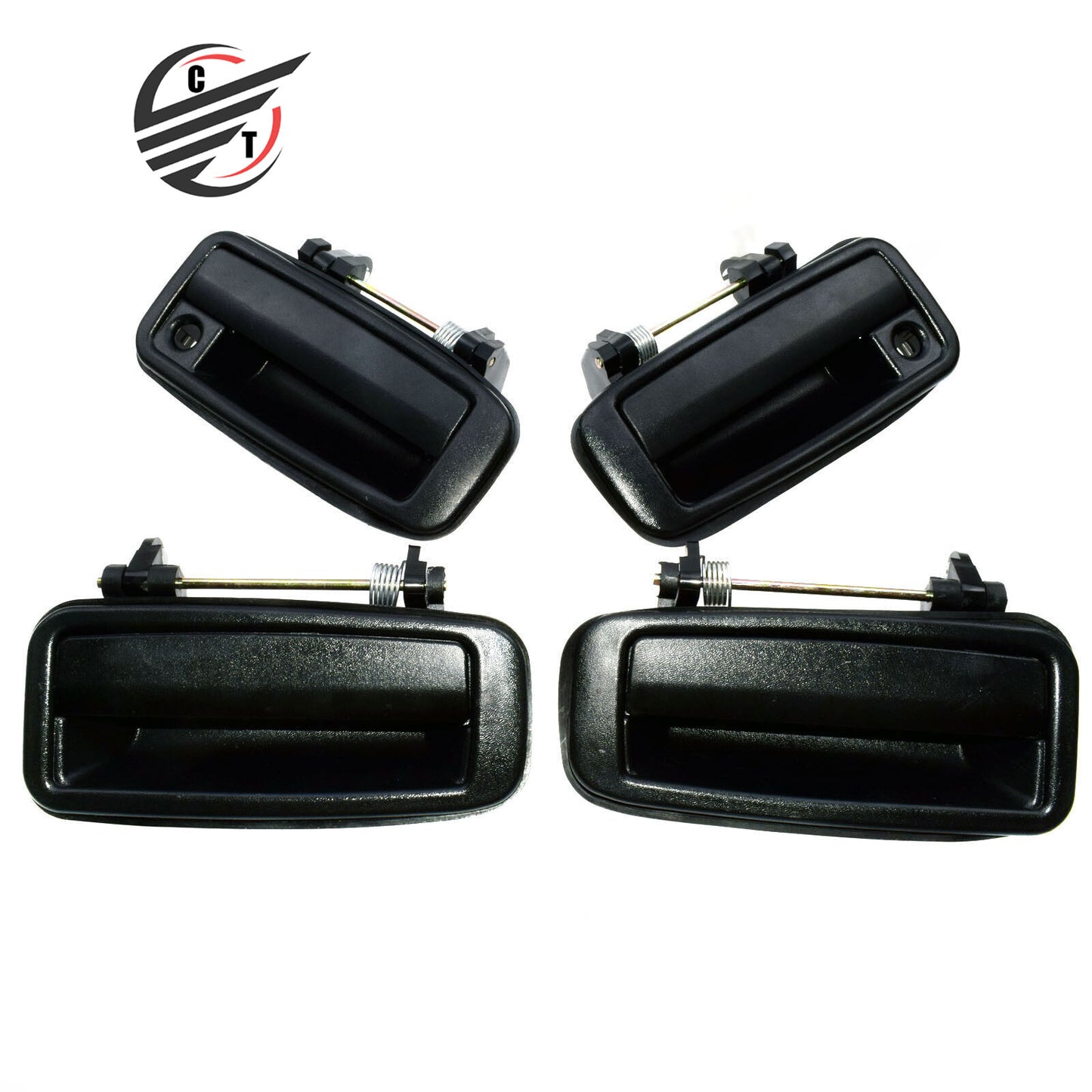 for Toyota for Corolla 1988-1992 Set of 4Pcs Black Outside Exterior Door Handle New