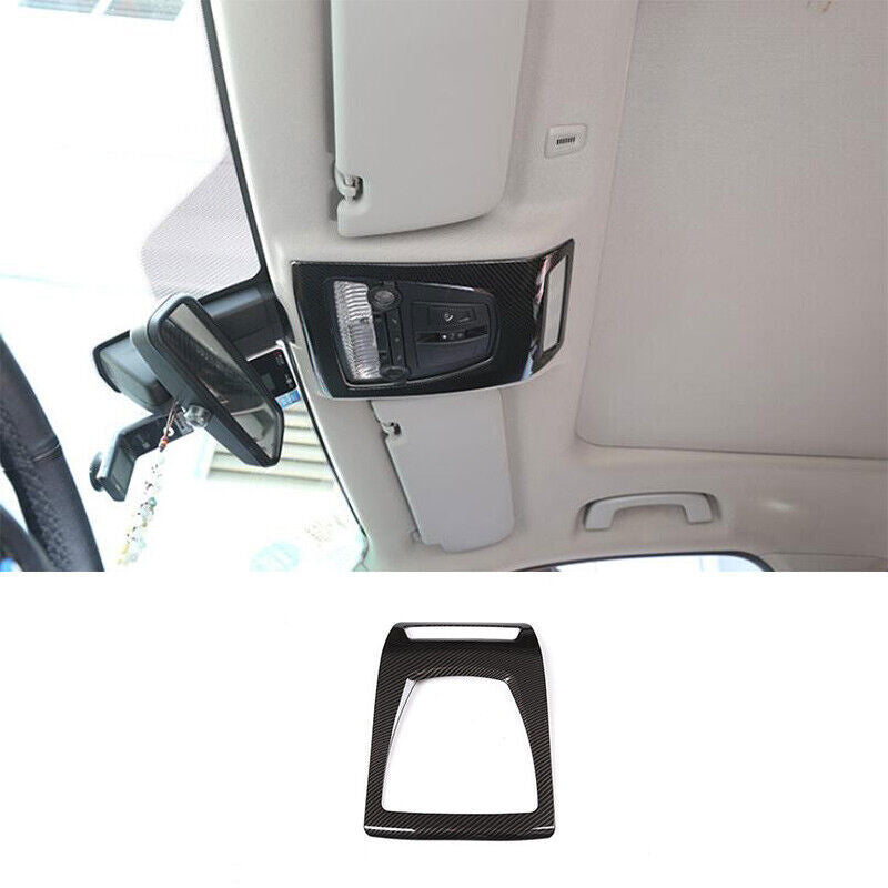 for BMW X3 F25 2011-2017 ABS Carbon Fiber Front Reading Light Lamp Frame Trim 1P