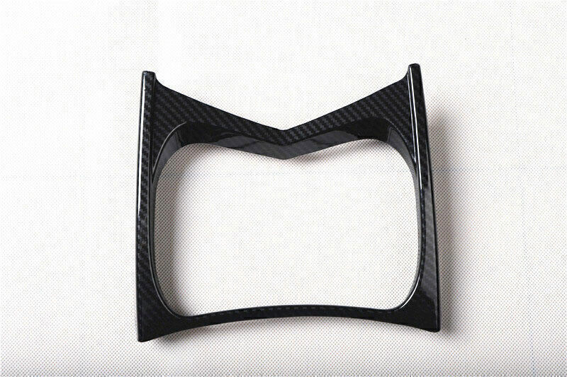 for Cadillac SRX 2010-15 ABS Carbon Fiber Console Water Cup Holder Frame Trim 1P