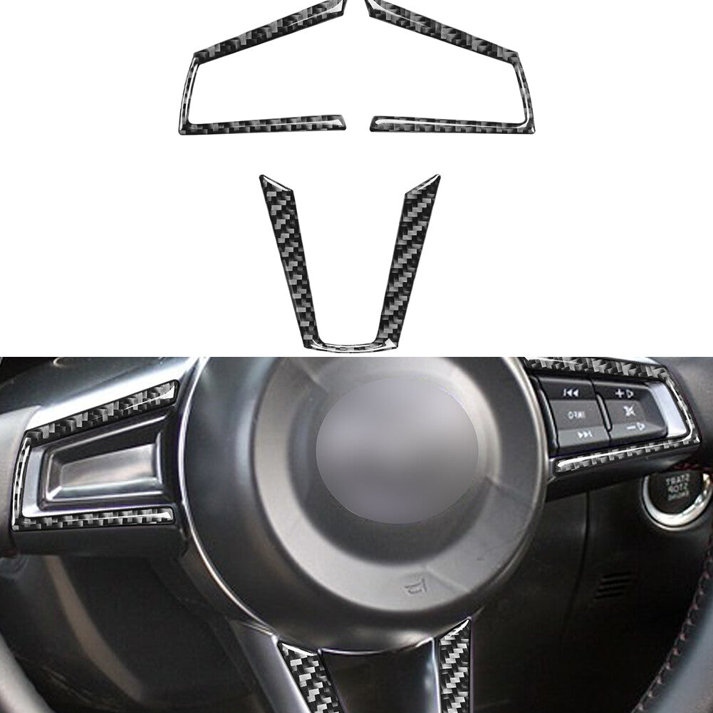 3Pcs Carbon Fiber Air Vent Outlet Trim Cover for 3 F30 2013-2019 v
