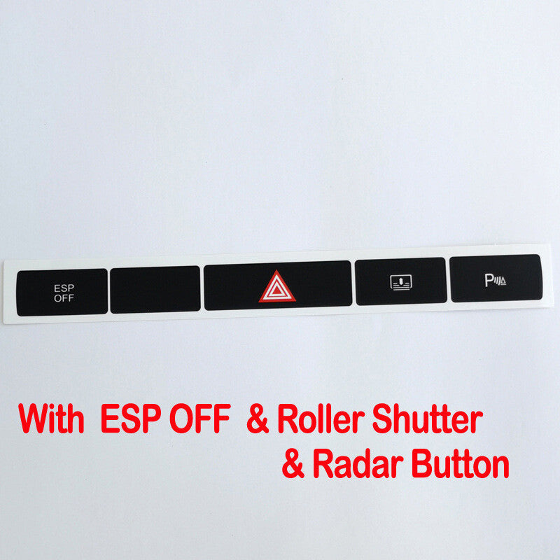 Repair sticker for 2005-2011 for Audi A6 Emergency ESP Shutter Closure Button - n