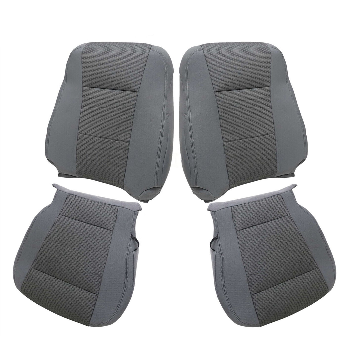 4X for Ford F150 XLT 2015-20 Front Driver+Passenger Bottom-Top for Seat Covers Cloth