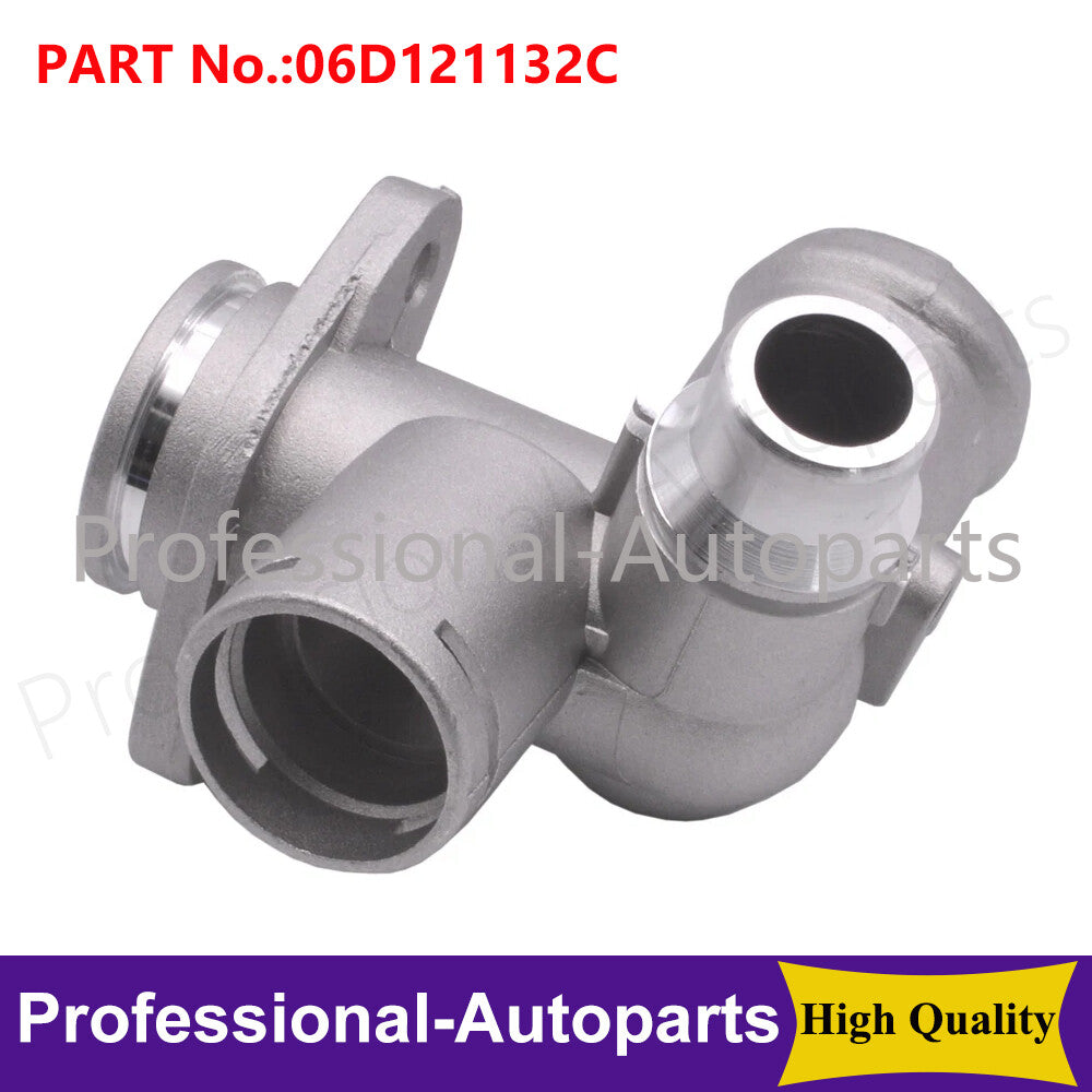 Aluminum Engine Coolant Flange Water Pipe for Audi for A4 B7 2.0L 2.0T 06D121132C Q