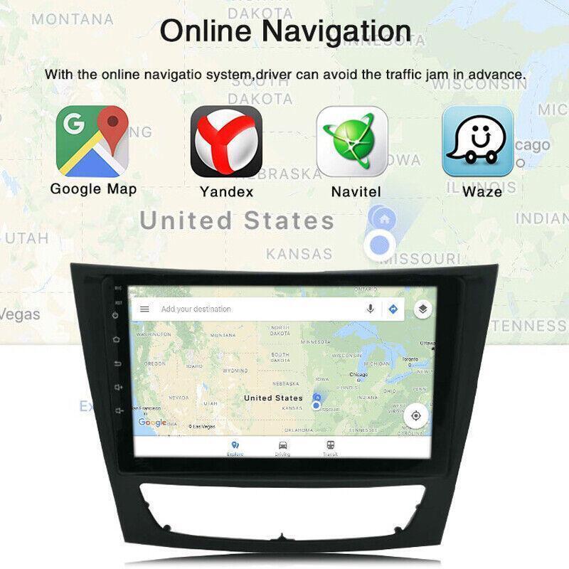 9 Android 10.1 Car Stereo Radio GPS Navi 1+16GB for Mercedes-Benz W211 E CLS