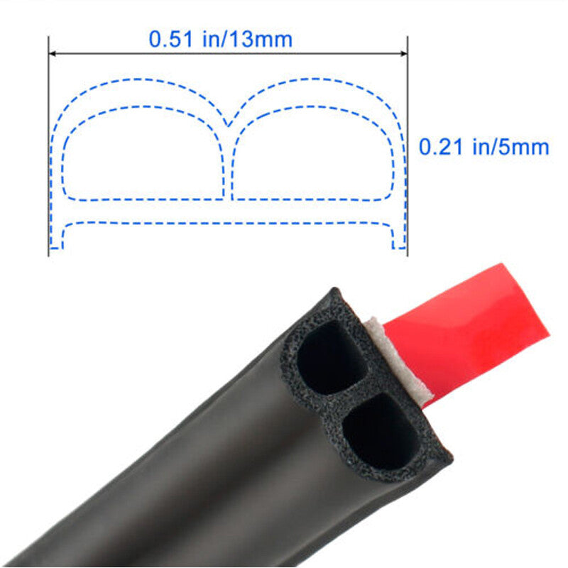 33-foot (10-meter) Type B rubber strip sealing strip for car side door trunks - n