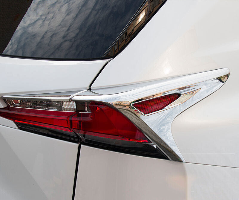 Chrome Rear Tail Light Lamp Cover Trim Decor for Lexus NX200t 300 300h 2015-2021