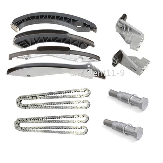 10-piece timing chain kit for E60, E64, E65, E67, X5, 550i, 650i, 750i, N62B 4.4L, 4.8L... n