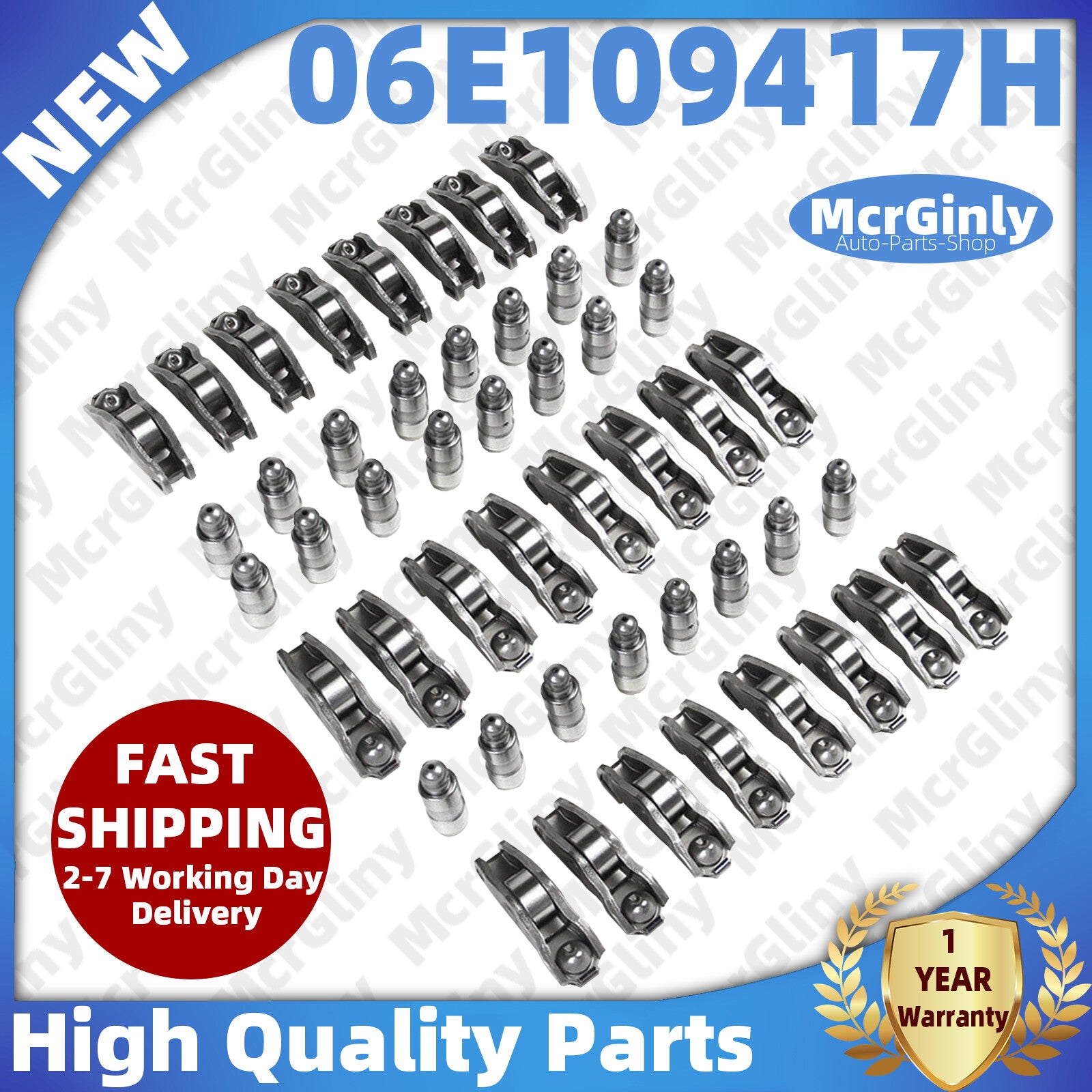 24-piece rocker arm hydraulic jack and lifter kit for Audi A4, A5, S5, and Touareg. n