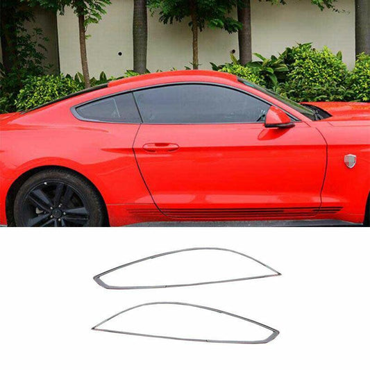 for Ford for Mustang 2015-2022 Steel Carbon Fiber Door Body Side Molding Cover Trim