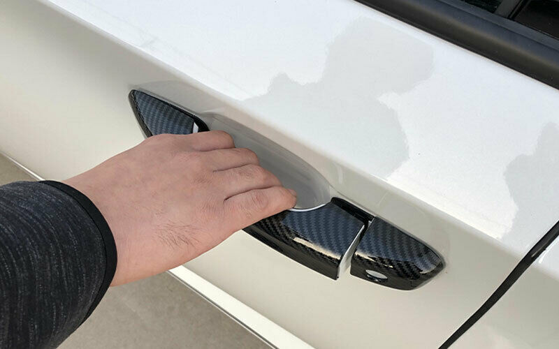 8P for Honda Accord 10th 2018-2022 Carbon Fiber Outside Door Handle Cover Trim