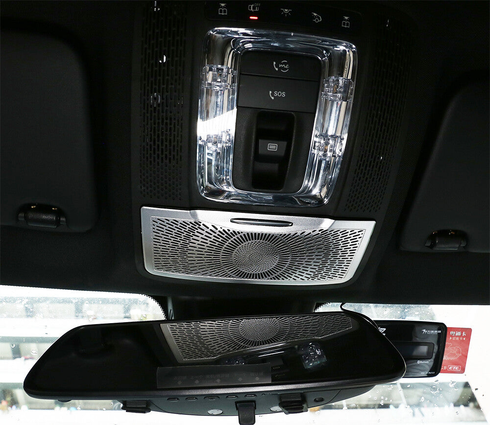 Alloy Silver Roof Glasses Case Mesh Cover for Mercedes-Benz A B Class GLB 2020+