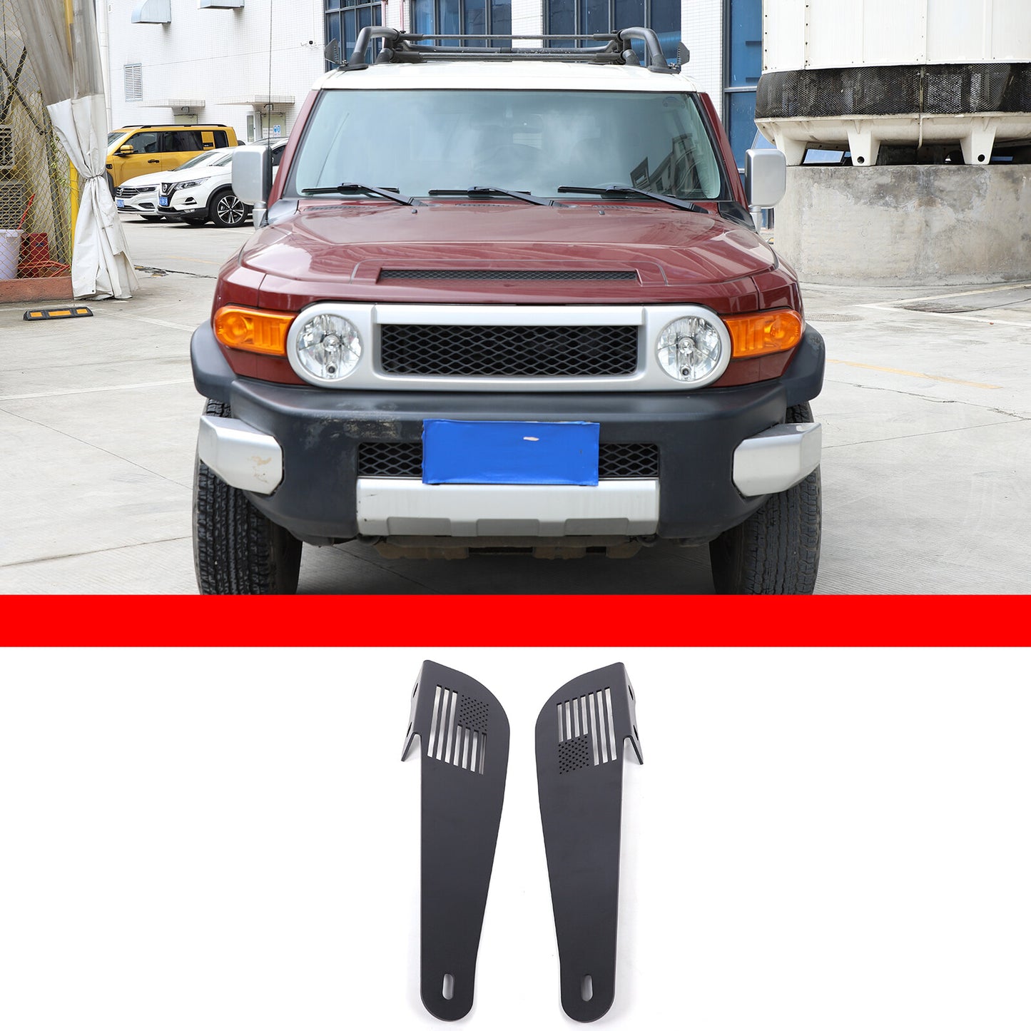 Roof LED light strip bracket suitable for FJ Cruiser top pole mounting bracket - n