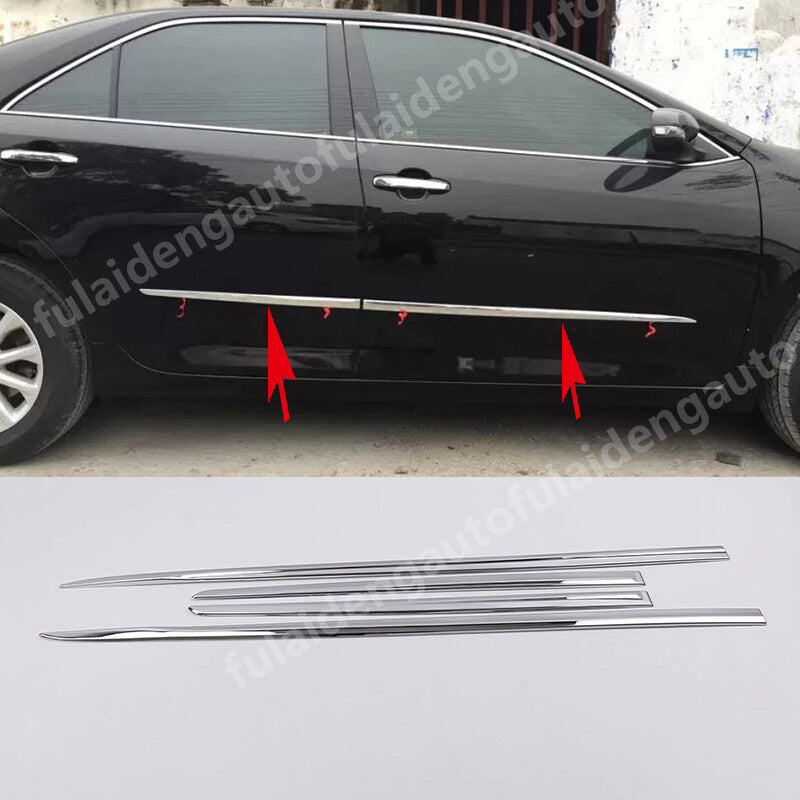 4p for Toyota for Camry 2015-2017 ABS Chrome Body Side Door Molding Cover Trim Decor