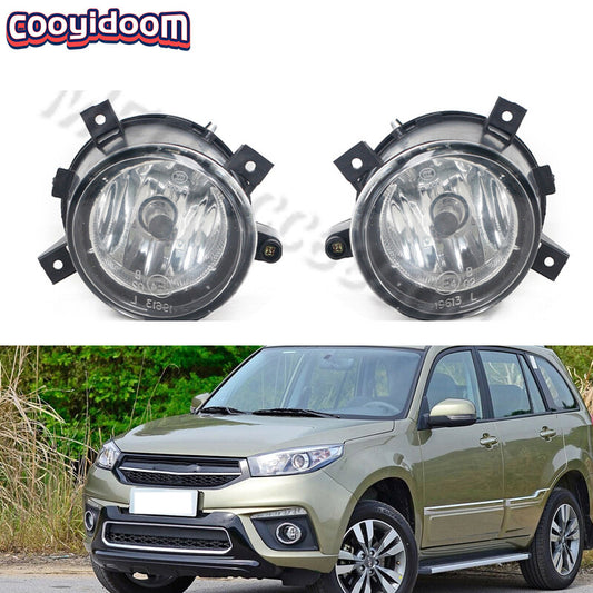A pair of front bumper fog lights/signal lights are suitable for Chery Tiggo5 3 5X 3X 7 2014-2018.