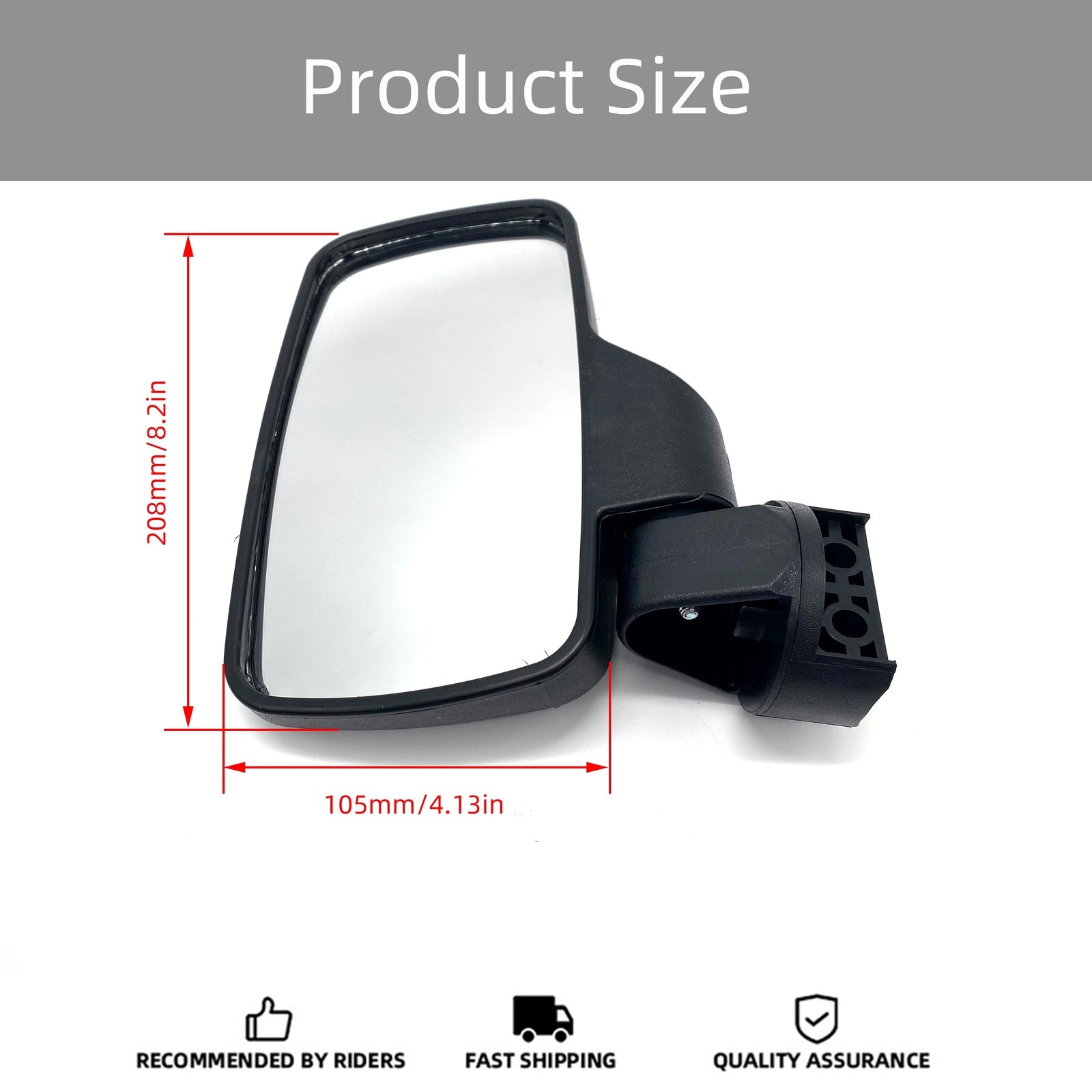 for Polaris Ranger 570 900 1000 XP Rear Side View Mirror Set Lock  Ride Cab