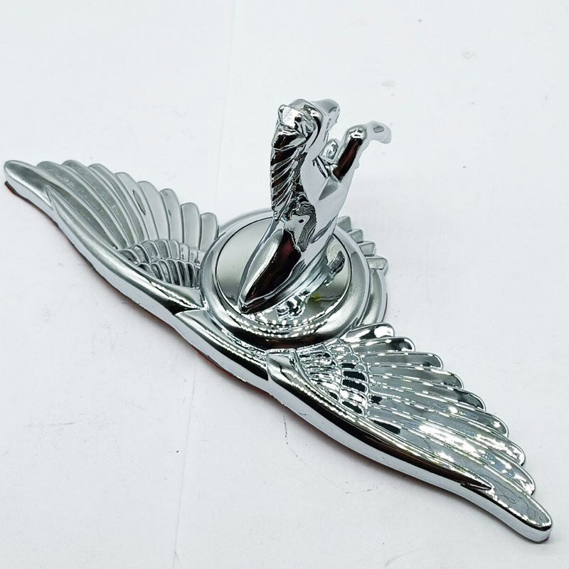 Car hood ornament badge emblem decal pegasus flight horse Chrome Zinc alloy