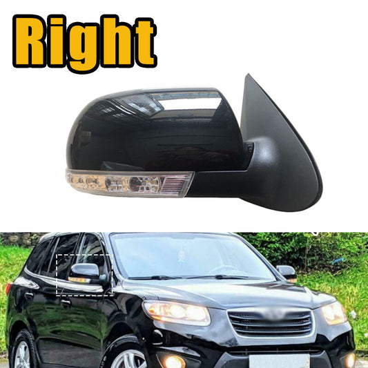 Right Rearview Mirror 8PINS With Lamp Black for Hyundai Santa Fe 2.4L 2.7L 07-12