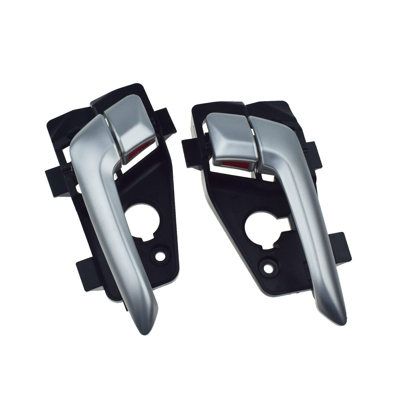 for Kia Picanto 2011-2016 Rear Left  Right Interior Door Handles Silver Pair 2X