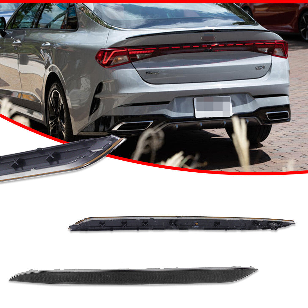 Suitable for 2021, 2022, and 2023 for Kia K5 Smoked Rear Bumper Reflector Trim Covers (Left and Right) Q