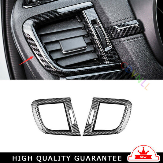 LR AC Air Outlet Vent Cover Trim 2PCS for Honda CRV CR-V 2017-2022 Carbon Fiber