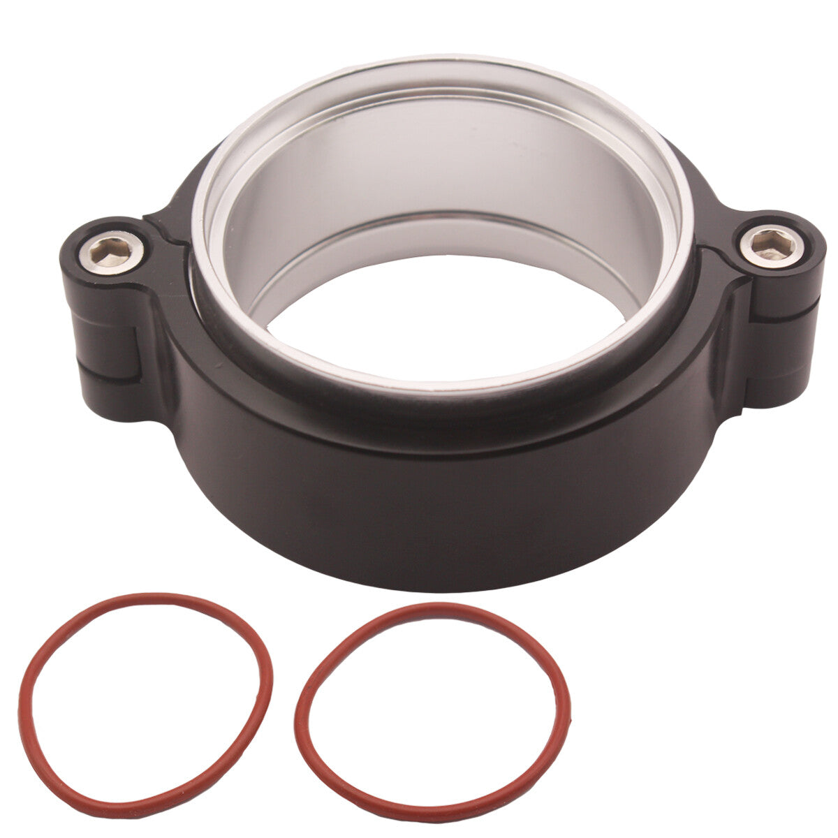 1Ps HD Car Exhaust V-band Clamp Flange Assembly For 2.5 Turbo Dump Pipe BK n