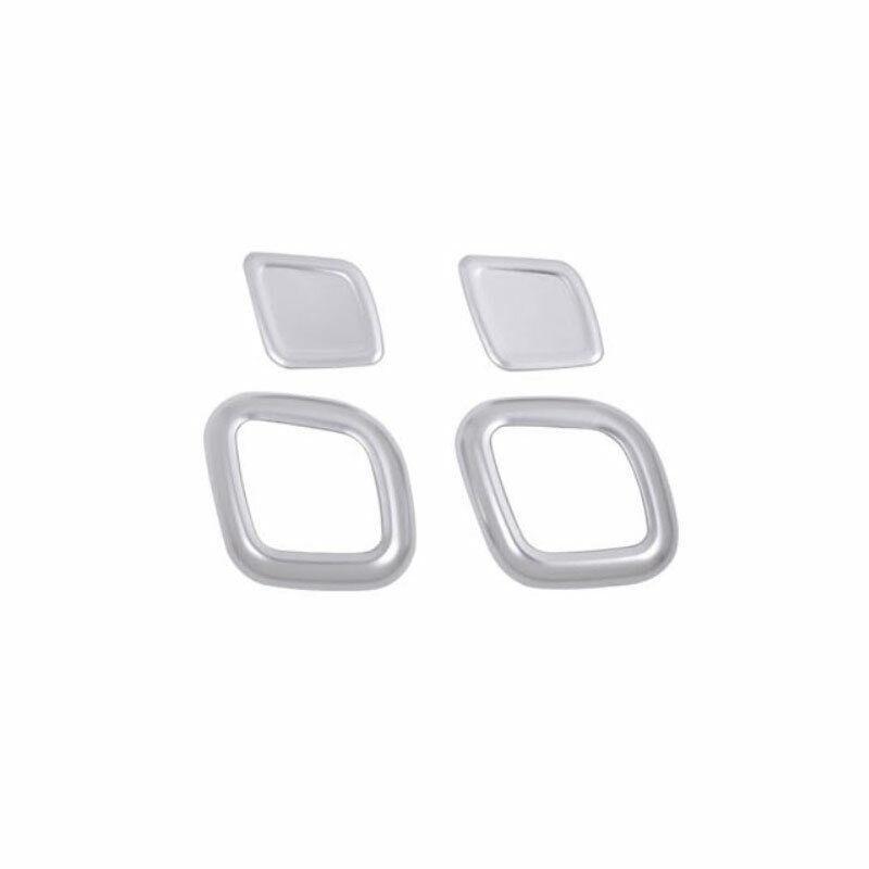 for Maserati Ghibli 2014-2021 ABS Silver for Seat Headrest Button Switch Ring Decor