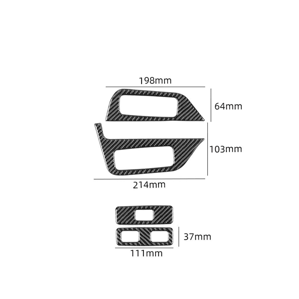 Steering Wheel Left Panel Trim Cover Carbon Fiber For COBALT 2005-2010 v