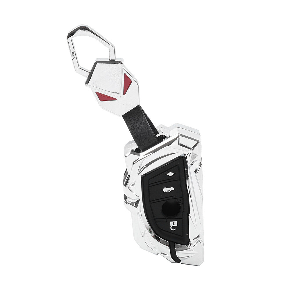 Silver Key Case Cover Fob Shell for BMW 1 2 3 4 5 6 7 8 Series X1 X2 X3 X4 X5 X6