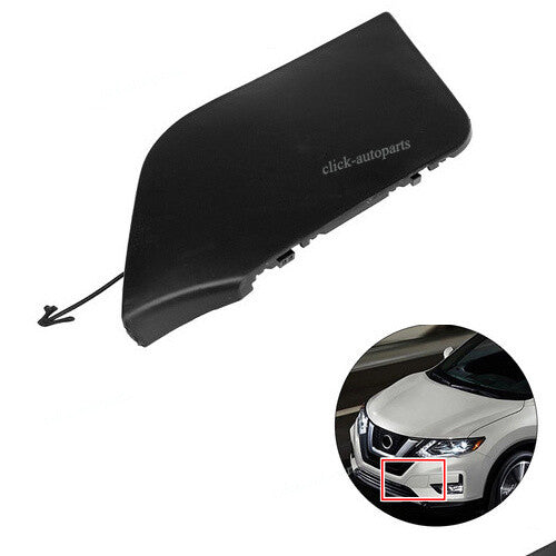 Front Bumper Tow Hook Towing Eye Cover Cap Fit for Nissan Rogue 2017-2020 Q