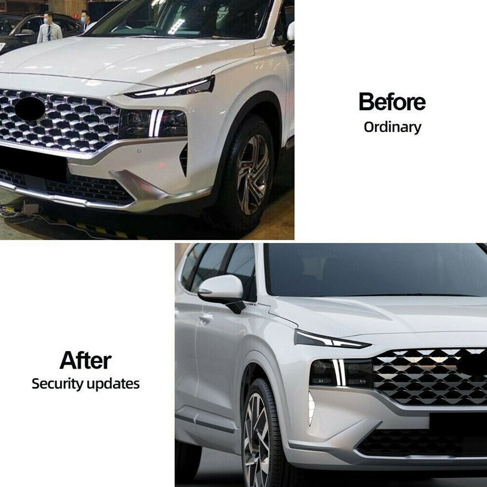 LED DRL Fog Lamp for Hyundai Santa Fe 2021 2022 2023 Day Running Light with Turn n